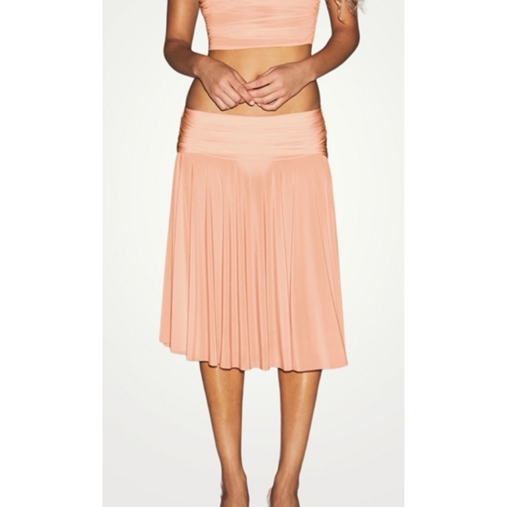 Skims Milky Sheer Midi Skirt - Picture 1 of 8